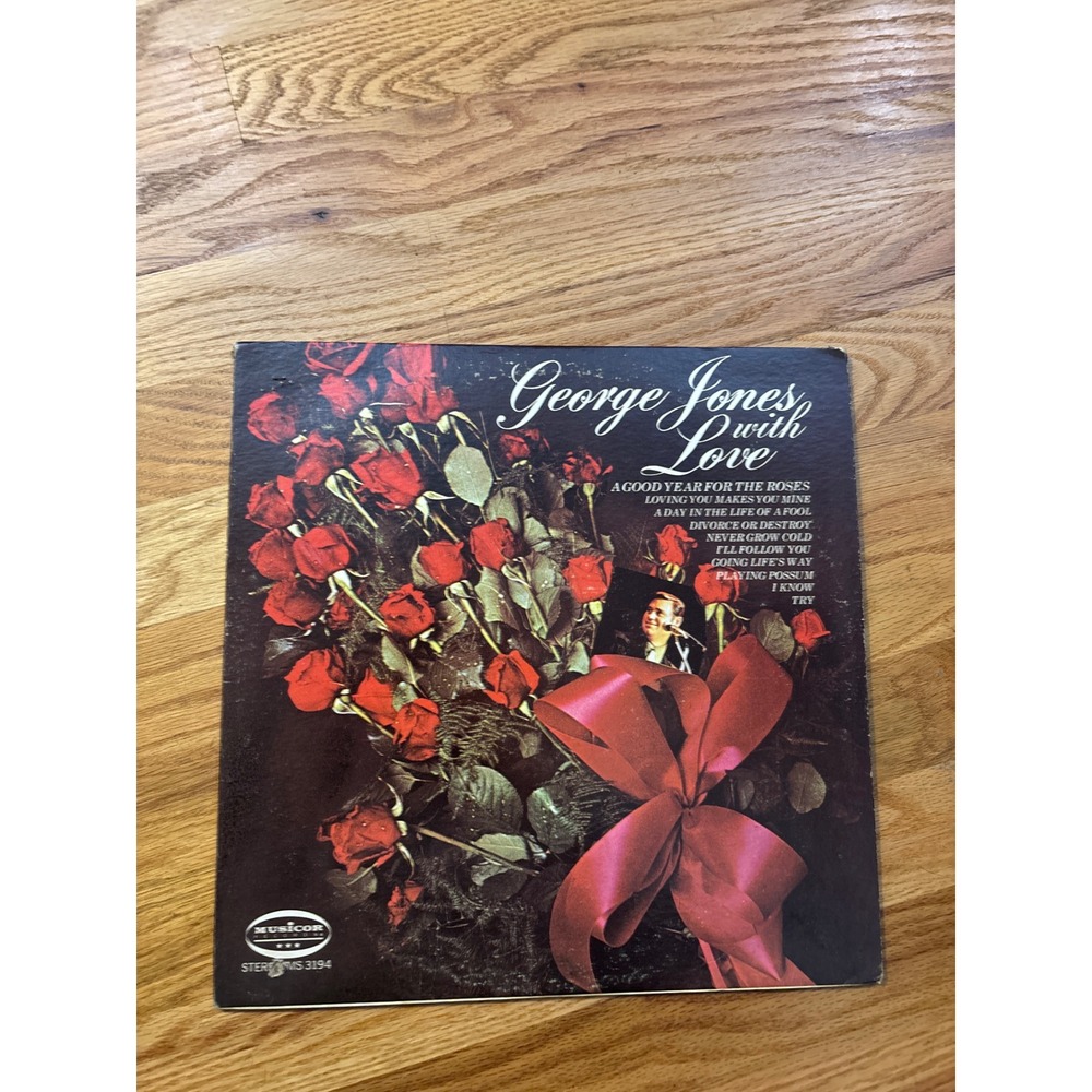 George Jones With Love Vinyl Record LP Musicor Stereo MS 3194 Country Music